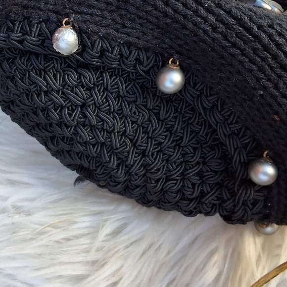 Carol Kurtz OOAK vintage button drawstring cricket bag - Picture 7 of 13